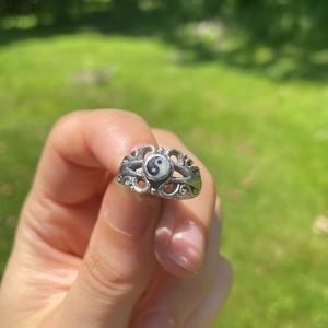 Sterling Silver Yin Yang Ring